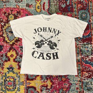 Johnny Cash "American Rebel" Graphic Band Tee